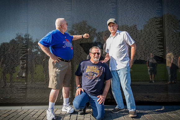 Hill 488 Survivors Ray Hildreth, Joe Kosoglow, and Bill Norman